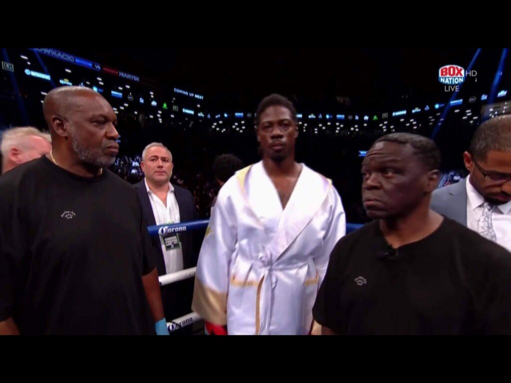 Jeff Mayweather with former light heavyweight champion Charles Williams