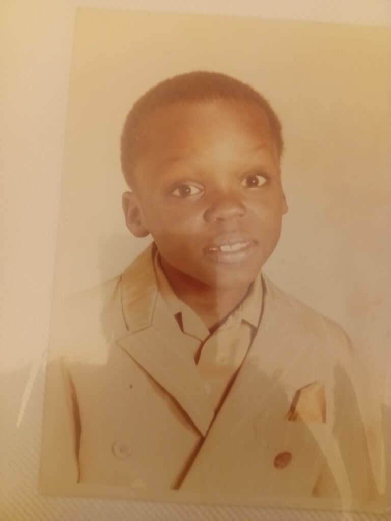 Jeff Mayweather as a child, from his family archive